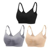 Lot de 3 soutiens-gorge d’allaitement noir, gris et beige - Bébé Lova