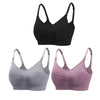 Lot de 3 soutiens-gorge d’allaitement noir, gris et mauve - Bébé Lova