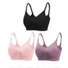 Lot de 3 soutiens-gorge d’allaitement noir, rose et mauve - Bébé Lova
