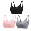 Lot de 3 soutiens-gorge d’allaitement noir, rose et gris - Bébé Lova