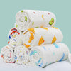 Ensemble de serviettes de bain en coton gaze roulées avec différents motifs pour bébé - Bébé Lova