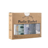 Coffret de 5 langes en mousseline de bambou à motifs lama, ours polaire et soleil bohème - Bébé Lova