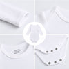 Détails du body bébé manches longues : manches, maille, étiquette et pressions à l'entrejambe - Bébé Lova