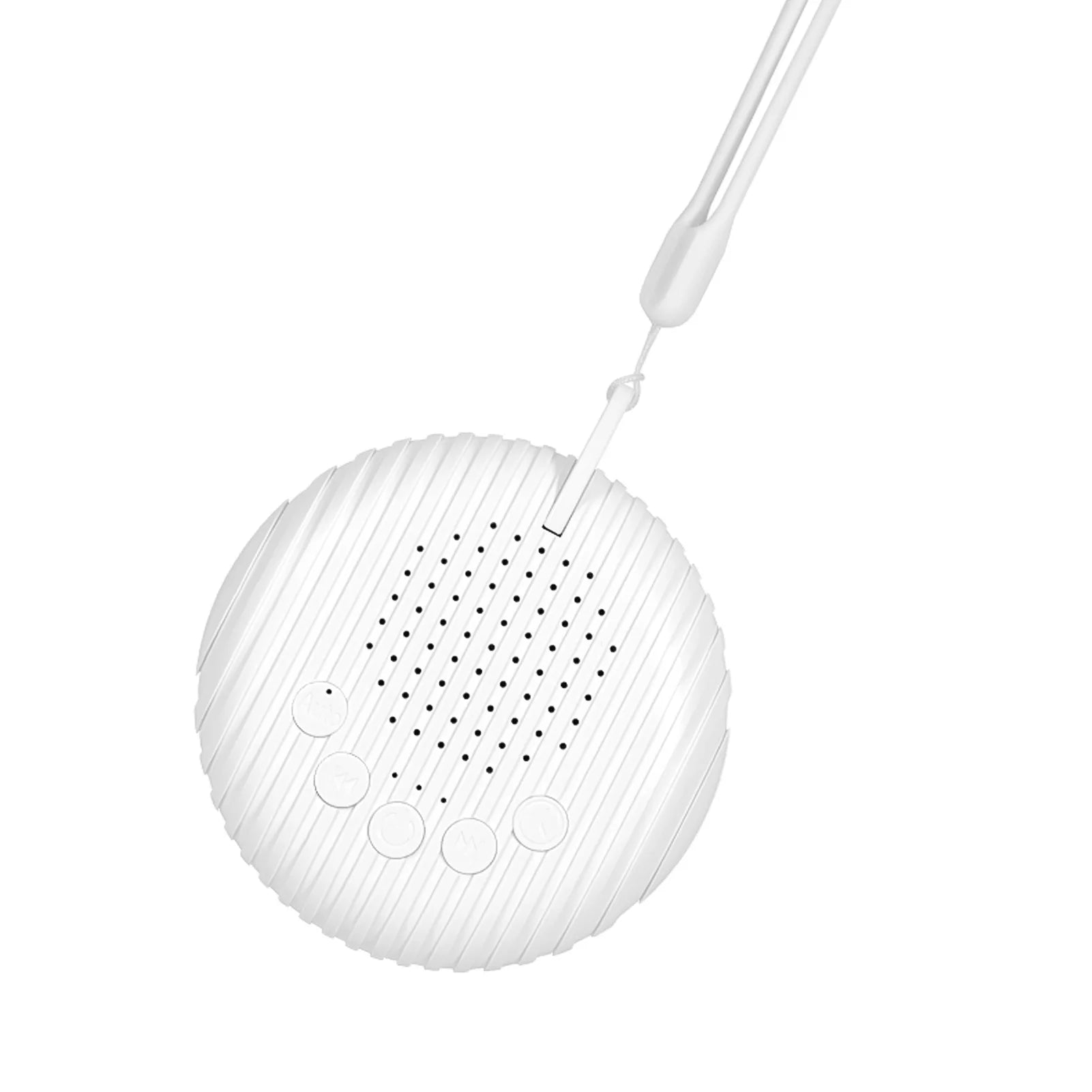 Machine à bruit blanc portable au design minimaliste blanc avec dragonne intégrée - Bébé Lova