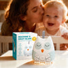 Machine à bruit blanc bébé avec maman et bébé souriant en arrière-plan - Bébé Lova