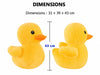 Dimensions de la mini peluche canard jaune kawaii de 43 cm - Bébé Lova