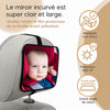 Miroir incurvé bébé avec protection anti-UV et résistance aux chocs - Bébé Lova