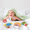 Jouets suspendus du mobile musical bébé utilisés comme hochets d’éveil - Bébé Lova