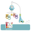 Mobile musical hibou bleu avec jouets suspendus et support réglable pour lit bébé - Bébé Lova
