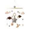 Variante lapin du mobile bébé Bellwood en crochet et bois naturel - Bébé Lova