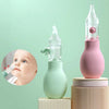 Mouche-bébé aspirateur nasal anti-reflux présenté en vert et rose avec aperçu de l'utilisation - Bébé Lova