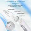 Vue détaillée du système de protection multiple et des composants du mouche-bébé électrique rechargeable - Bébé Lova