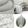 Détails des finitions et des couches de l'oreiller d'allaitement ajustable - Bébé Lova