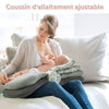 Oreiller d'allaitement ajustable avec plusieurs niveaux de soutien pour bébé - Bébé Lova