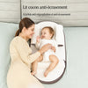 Bébé allongé dans un lit cocon anti-régurgitation et anti-écrasement - Bébé Lova