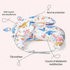 Oreiller d’allaitement multifonction avec bord de protection et clip pratique pour bébé - Bébé Lova