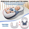Oreiller incliné SlopeNest ergonomie bébé cale-bébé amovible colonne vertébrale - Bébé Lova
