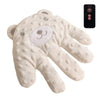 Oreiller main tapotante bébé PalmRest ourson coloris beige avec télécommande - Bébé Lova