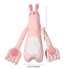 Dimensions de la peluche tapotante lapin rose pour bébé - Bébé Lova
