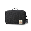 Sac organisateur de poussette universel noir matelassé à motif cœurs avec bandoulière - Bébé Lova