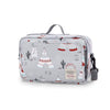 Sac organisateur de poussette universel gris à motif bohème tipis, ours et cactus avec bandoulière - Bébé Lova
