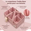 Organiseur de couches avec séparateurs amovibles et compartiments modulables - Bébé Lova