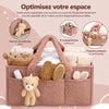 Organiseur de couches à grande capacité avec multiples poches de rangement extérieures - Bébé Lova
