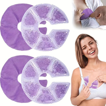 Pack coussins gel chaud froid pour seins allaitement confort et apaisement - Bébé Lova