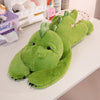 Peluche dinosaure verte à bras longs avec texture moelleuse et design amusant - Bébé Lova