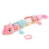 Peluche musicale caméléon rose avec textures sensorielles pour bébé - Bébé Lova