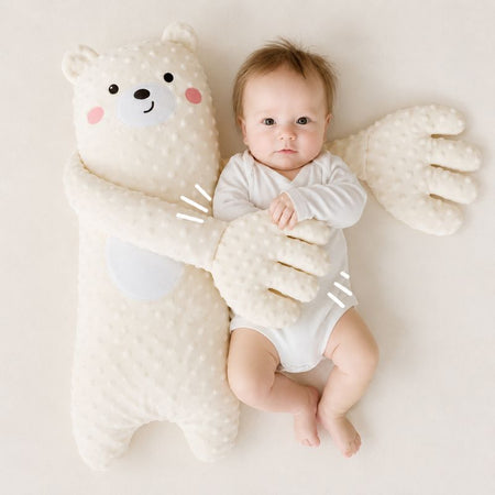 Peluche ours tapotante avec mouvements simulés pour calmer bébé en douceur - Bébé Lova