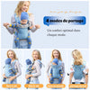 Porte-bébé ergonomique 4 modes de portage de 4 à 15 kg - Bébé Lova