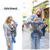 Porte-bébé ergonomique gris anthracite, bébé porté face au monde en extérieur - Bébé Lova