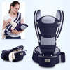 Porte-bébé ergonomique hipseat coloris bleu marine - Bébé Lova