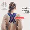 Porte-bébé ergonomique multiposition BabyFlex avec bretelles croisées en X pour une meilleure stabilité - Bébé Lova