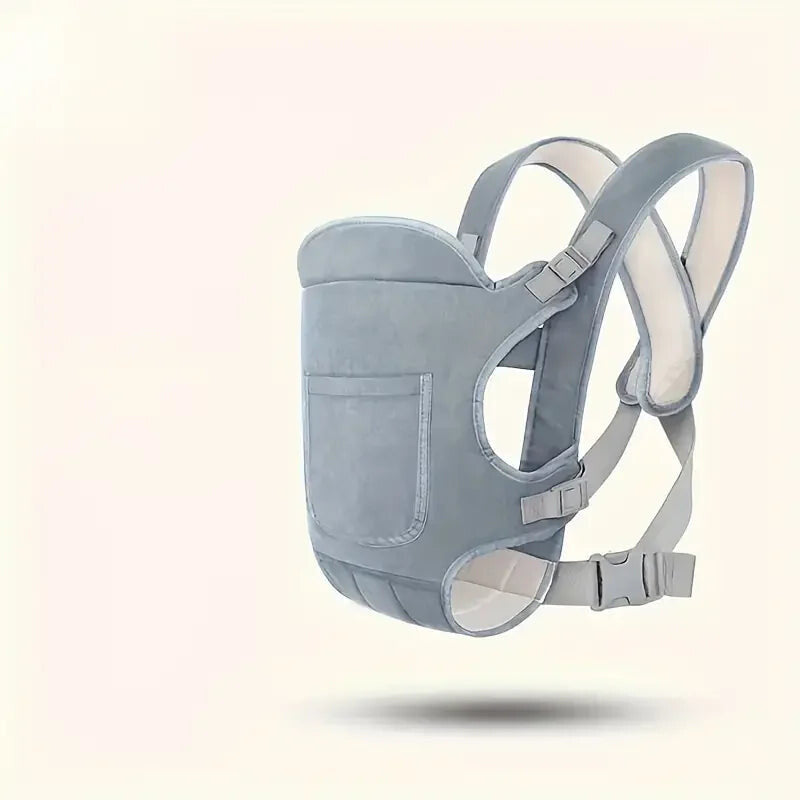 Porte-bébé ergonomique multiposition BabyFlex coloris gris avec bretelles réglables - Bébé Lova