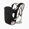 Porte-bébé ergonomique multiposition BabyFlex coloris noir vue produit sur fond clair - Bébé Lova