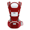 Porte-bébé ergonomique multiposition coloris rouge avec assise intégrée - Bébé Lova