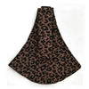Porte-bébé léopard LeoParry présenté à plat avec sa bandoulière rembourrée - Bébé Lova