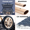 Matériaux de qualité de la poussette : format mini, châssis aluminium, roues 29 cm et tissu en lin matelassé - Bébé Lova