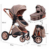 Dimensions détaillées de la poussette, nacelle et format plié pour le transport - Bébé Lova