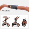 Système de pliage rapide et compact de la poussette 3 en 1 pour un rangement facile - Bébé Lova