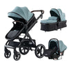Poussette 3 en 1 NanoPram vert d’eau avec système voyage complet pour bébé - Bébé Lova