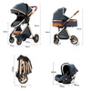 Dimensions détaillées de la poussette, du cosy et du format plié pour le transport - Bébé Lova