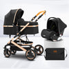 Pack luxe poussette 3 en 1 avec nacelle, siège auto cosy et sac de transport - Bébé Lova