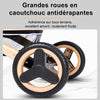 Grandes roues en caoutchouc antidérapantes adaptées à tous les terrains - Bébé Lova