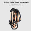 Poussette pliable d'une seule main pour un rangement rapide et pratique - Bébé Lova