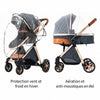 Protection pluie et moustiquaire intégrées pour une utilisation confortable toute l'année - Bébé Lova