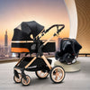 Poussette 3 en 1 avec cosy et design urbain élégant - Bébé Lova