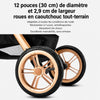 Grandes roues en caoutchouc résistantes pour poussette bébé - Bébé Lova